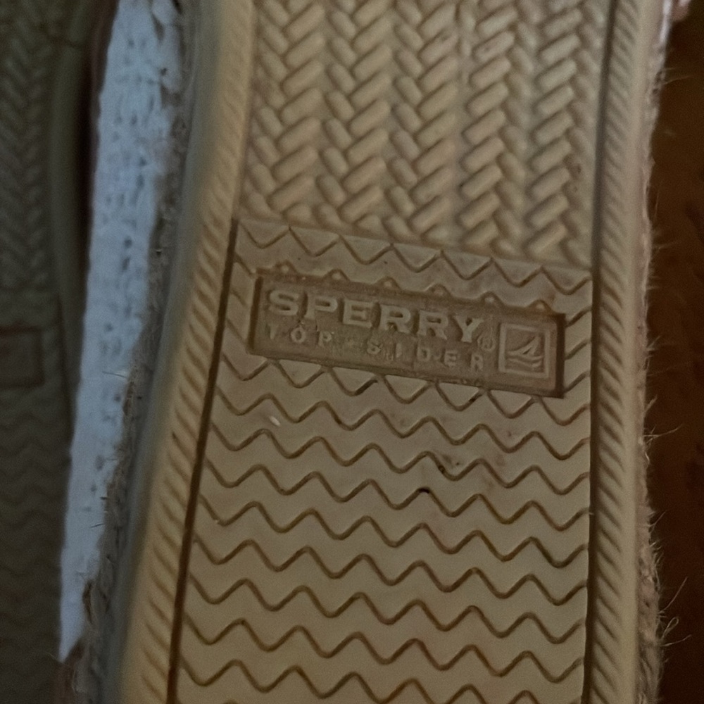 SPERRY TOP SIDER Beige Linen Espadrille Women’s Size 6 - Picture 7 of 10